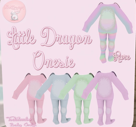 {Buttercup} Little Dragon Onesie - Blue