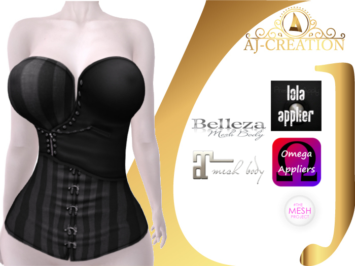 AJ - black tank top with lola aplier