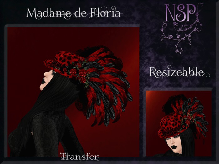NSP Madame de Floria (Red Leopard Print)