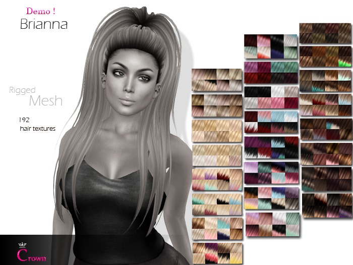 .::Crown::. Long Hair "Jasmin" DEMO V2.0