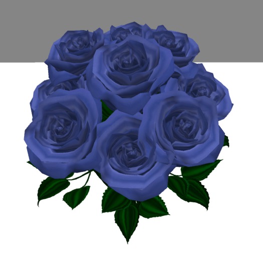 Rose Bouquet-Blue
