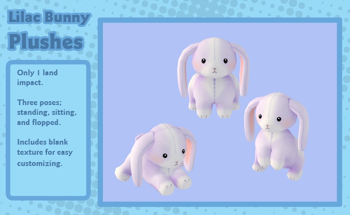 Liminality- Lilac Bunny Plushes