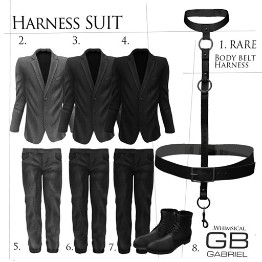 2.::GB::Harness jacket /Gray