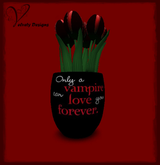 -VD- Red and black Tulips