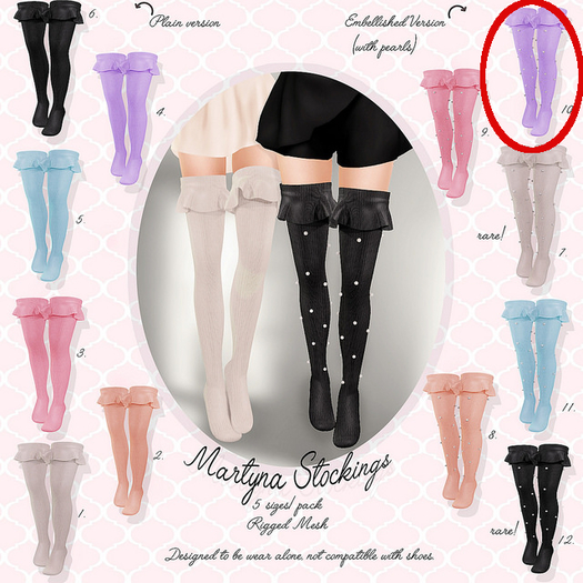 Glam Affair - Martyna Stockings Pearls 10