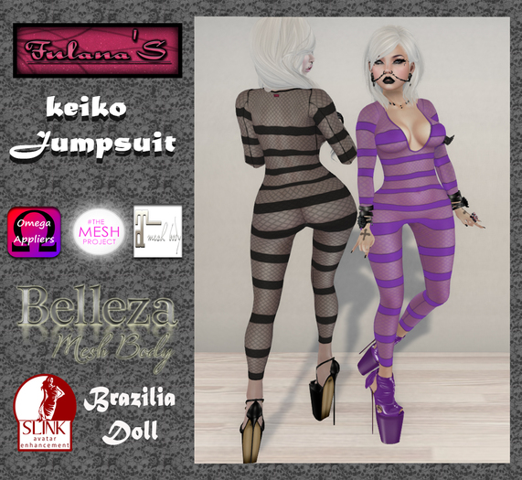 ::Fulana'S:: Keiko Jumpsuit - Purple