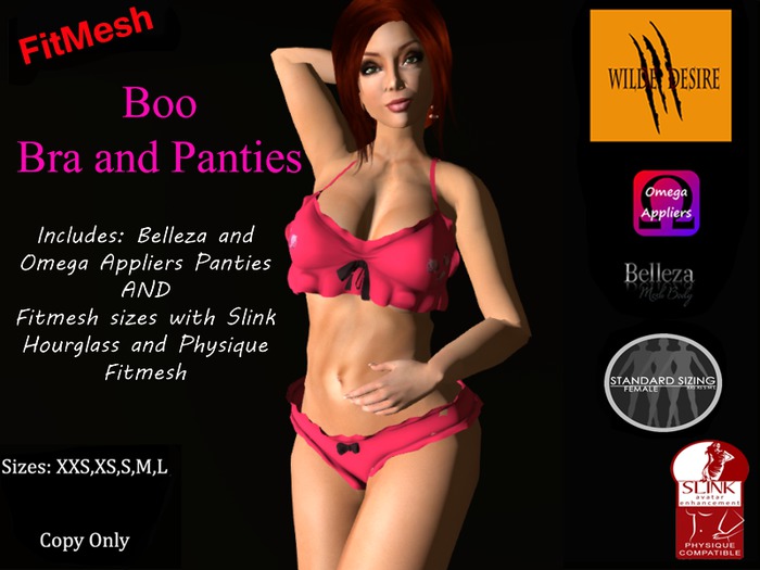Boo Bra n Panties Set