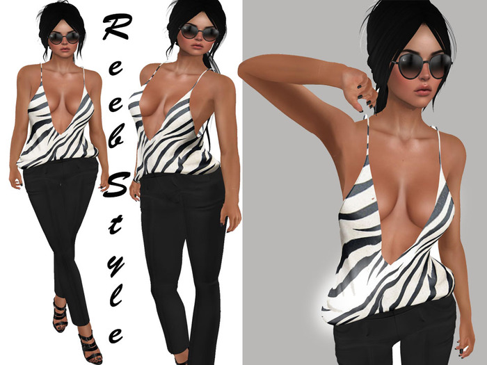 318-Reeb sTyle Semi Black-White