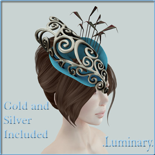 .Luminary. Ascot Hat - Blue