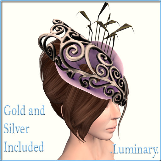 .Luminary. Ascot Hat - Purple