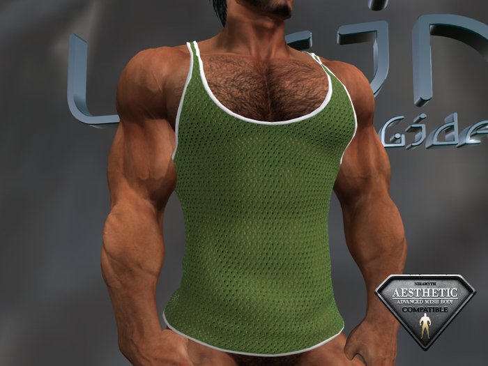 GREEN Jersey Mesh Tank (BOXED)