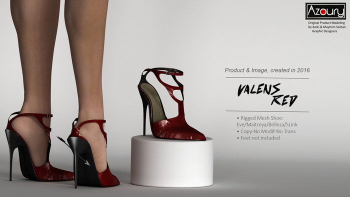 AZOURY - Valens Shoe Red