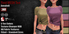 GAS [Tied MESH Tee Annabell - 5 Colors with HUD]