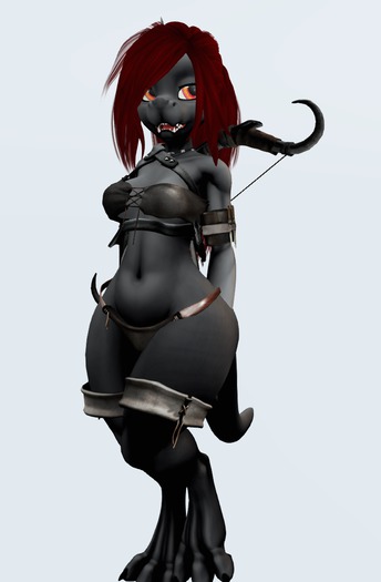  Kemono Island - Simple Colours Black Snaggy 