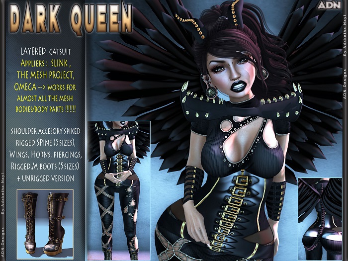[ADN] DARK QUEEN (Appliers Incl)(Wear to Unpack )