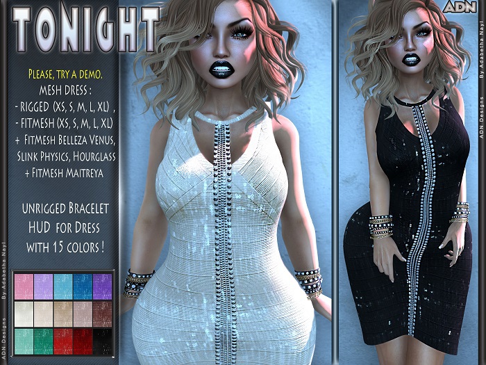 [ADN] TONIGHT (BELLEZA venus SLINK physique hourglass MAITREYA lara + standard sizes)