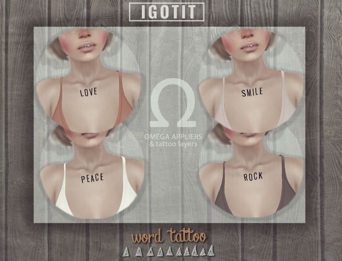 IGOTIT - Word Tattoo - Fatpack