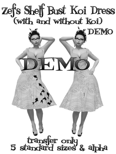 Zef's Shelf Bust Koi Swing Dress DEMO 
