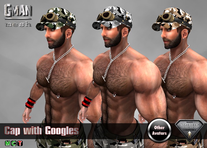 GMan HA - Cap with goggles - Camo Set 1 boxed