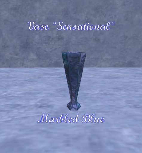 Vase Sensational Marbled Blue