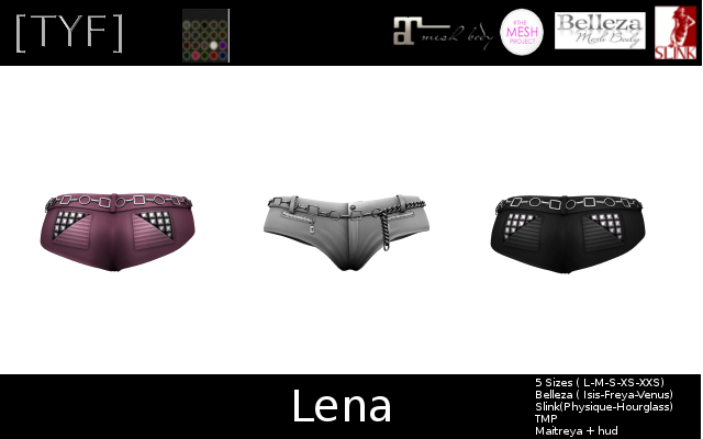 [TYF] Lena - Mesh/TMP/Maitreya/slink/Belleza - Hud