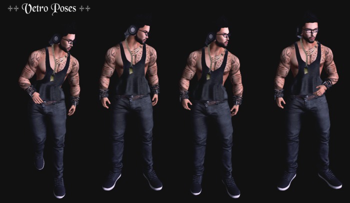 ++ Vetro Poses - 4 Poses Men ++