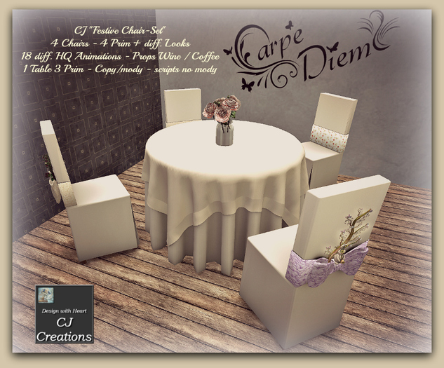CJ Festive Chair Set - 22 Sits + Props