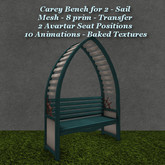 Carey Bench for 2 Sail