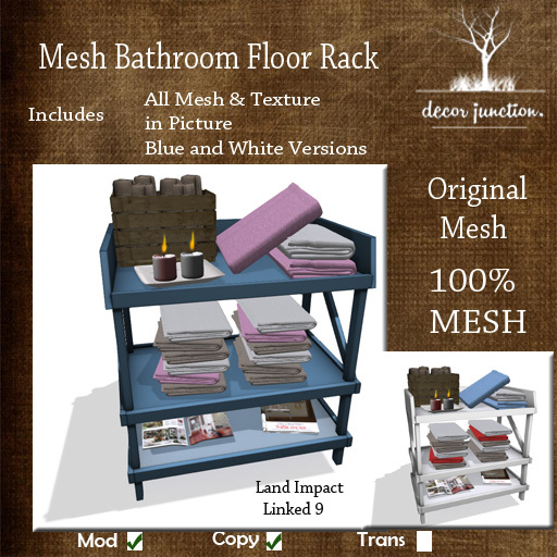 DJ - Mesh Bathroom Floor Rack