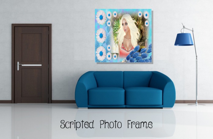 Blue Flower Frame