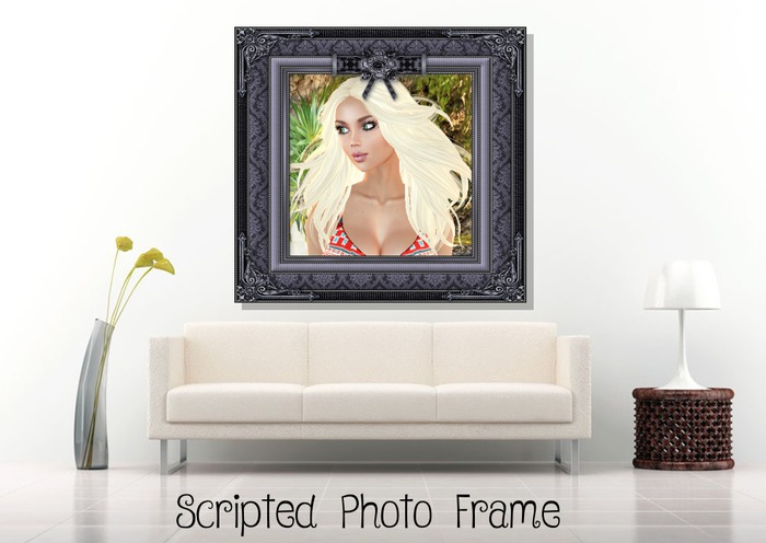 Blue Vintage Lace Frame