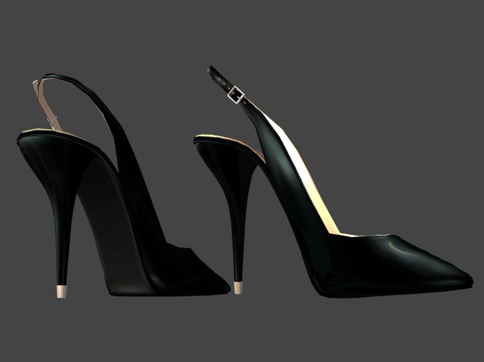 Juicy Slingback Pumps - Squid Ink (all black)