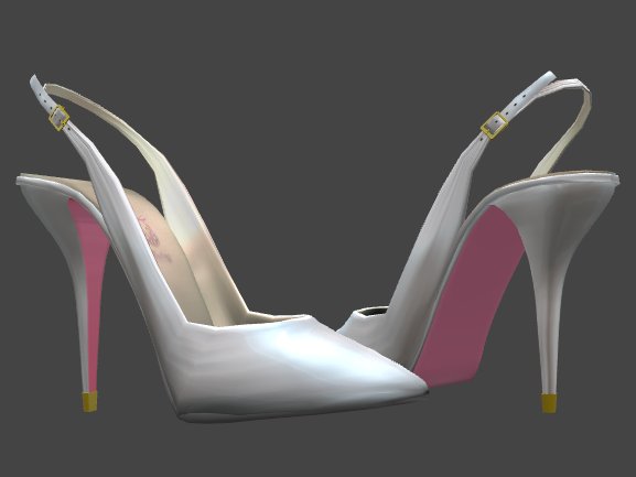 Juicy Slingback Pumps - Strawberries And Cream (white & pink)