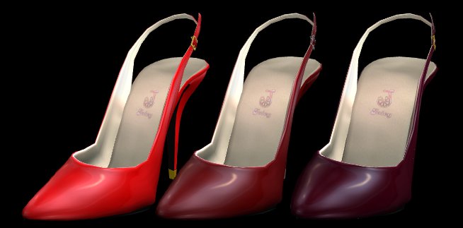 Juicy Slingback Pumps - Cherry Fat Pack (reds collection) 