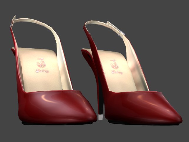 Juicy Slingback Pumps - Cherry (dark red)