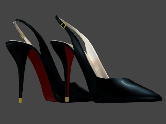 Juicy Slingback Pumps - Blackberry (black & red)