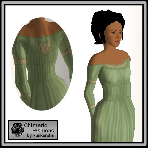 Beaded Chemise - Green