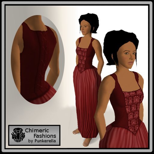 Basic Bodice and Skirt - Red
