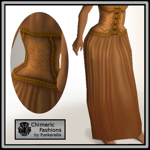 Underbust Bodice and Skirt - Brown