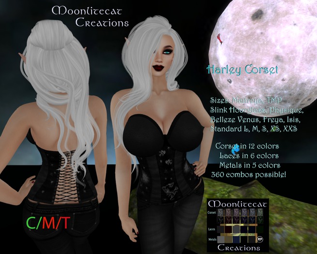 Moonlitecat Creations Harley Corset Box