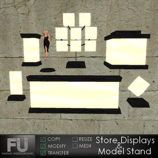 Store Displays and Model Pose Stand * Full Permission * Signs Signage 