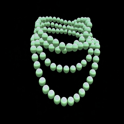 Light Green Wrapped Bead Necklace
