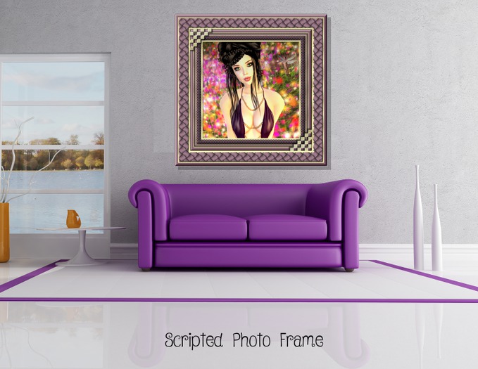 Purple and Gold Frame