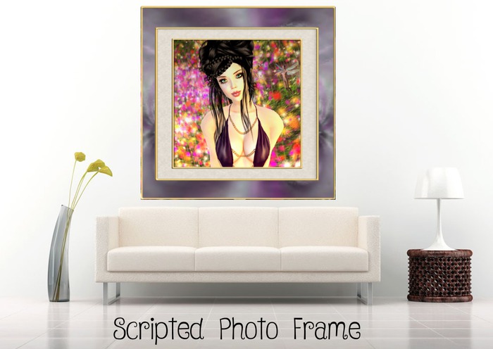Purple and Cream Frame