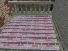 High Resolution Seamless Multicolor Brick Floor or Brick Wall Panel W/ Full Perm Tiling Texture Included 8710