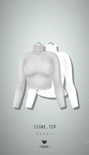 -Pixicat- Signe.Top (White)