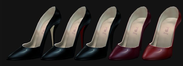 Juicy Classic Pumps - Berry Fat Pack (black & red collection)
