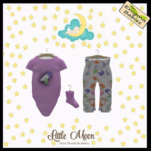 ~TooCuteBaby~Purple Slippers Outfit