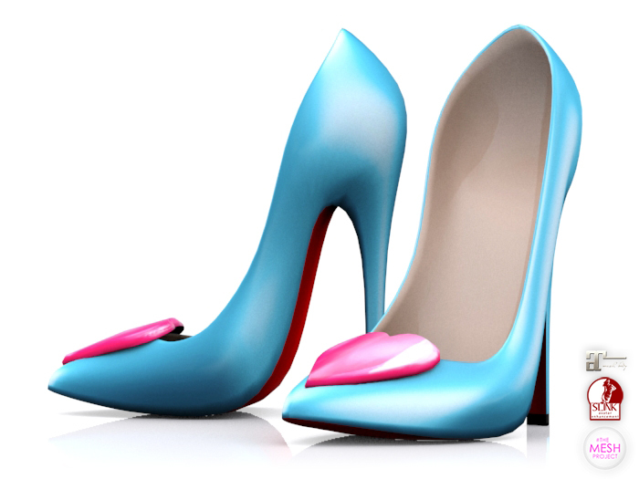 Garbaggio // Valentine Pumps - Blue