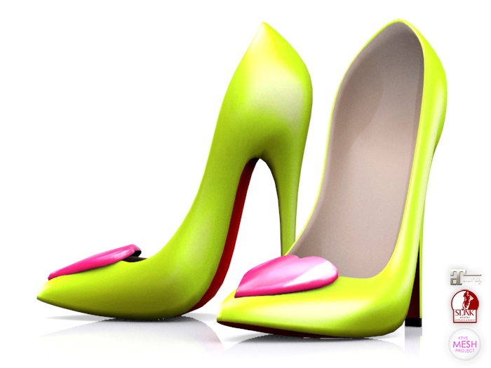 Garbaggio // Valentine Pumps - Lime